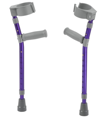 Pediatric Forearm Crutches(pr) Knight Blue 4'4 -5'5 Ht - Best Medical Supplies Online