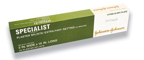 Specialist Plaster Splints X-Fast Setting 3 x15 Bx/50