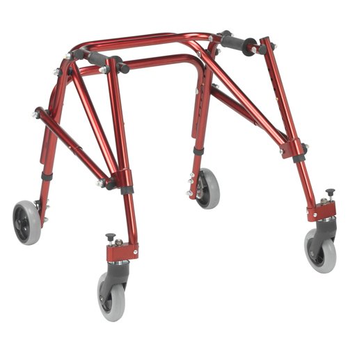 Nimbo Posterior Walker Large Without Seat Castle Red - Best Medical Supplies Online