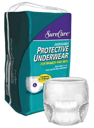 Underwear Disposable Medium 34 -46 (4 pks/20 per case)