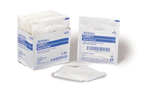 Curity Gauze Sponge 2 X 2 8-Ply Sterile (50 pks of 2)