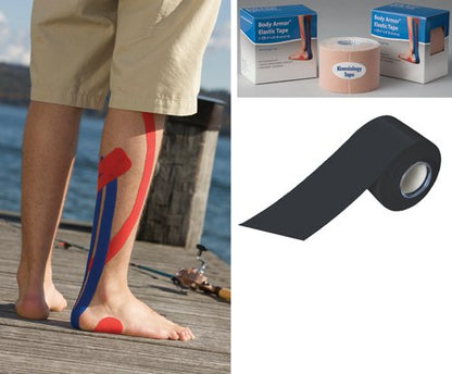 Kinesiology Tape 2 x 16.5' Black - Best Medical Supplies Online