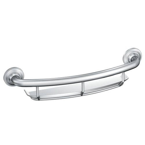 Integrated 16 Grab Bar with Integrated Shelf - Chrome - Best Medical Supplies Online