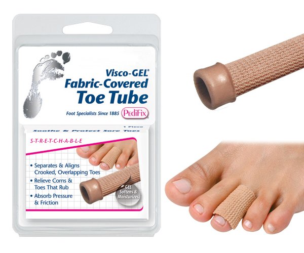 Visco-GEL Fabric-Covered Toe Tube Large - Best Medical Supplies Online