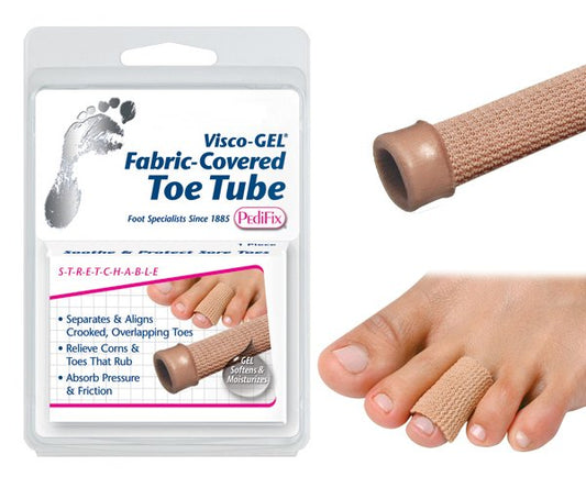 Visco-GEL Fabric-Covered Toe Tube Large - Best Medical Supplies Online