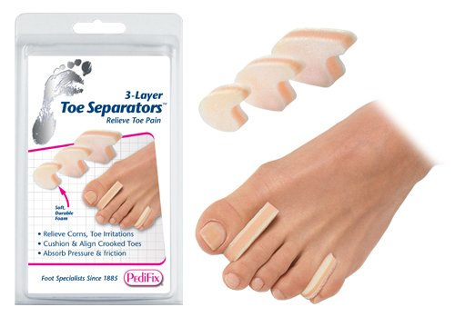 3-Layer Toe Separators Large Pk/6 - Best Medical Supplies Online