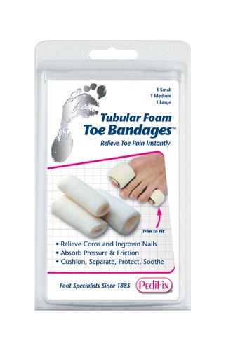 Tubular-Foam Toe Bandage Pk/3 Medium - Best Medical Supplies Online