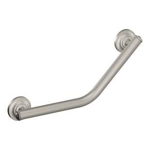 Moen Angled Grab Bar 16 Brushed Nickel - Best Medical Supplies Online