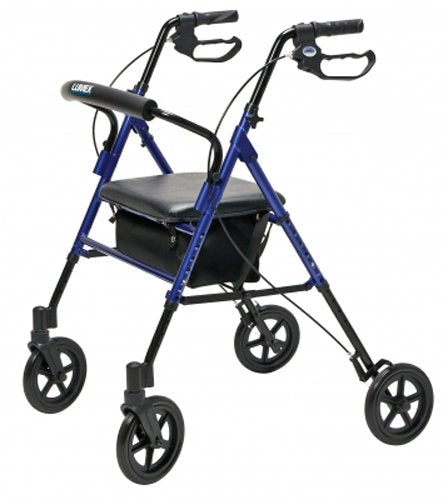 Set n' Go Wide Rollator Ht Adj Blue