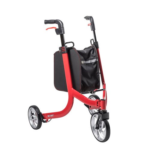 Nitro 3-Wheel Folding Aluminum Rollator - Best Medical Supplies Online