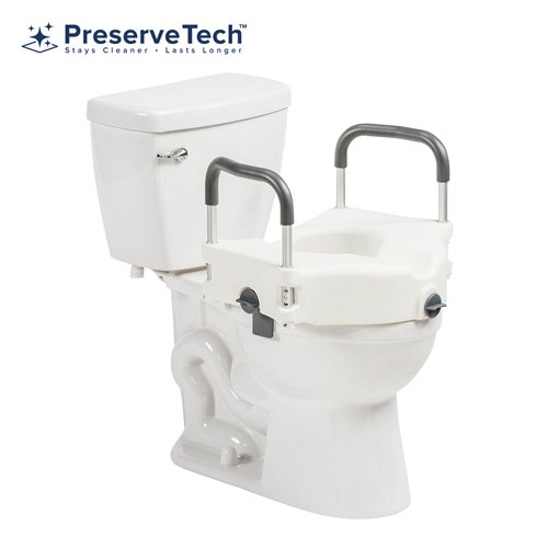 PreserveTech Secure Lock Raised Toilet Seat (each) - Best Medical Supplies Online