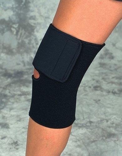 Knee Wrap Black Neoprene Large 15 -17 Sportaid