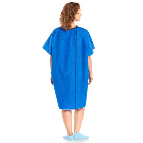 Snapwrap Gown Reusable Blue Marble Print - Best Medical Supplies Online