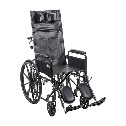 Silver Sport Recliner WC with Vinyl Upholstery/DFA 16 - Best Medical Supplies Online