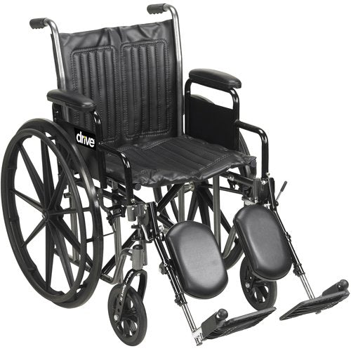 Wheelchair 16 Dual Axle Detachable Full Arms ELR's