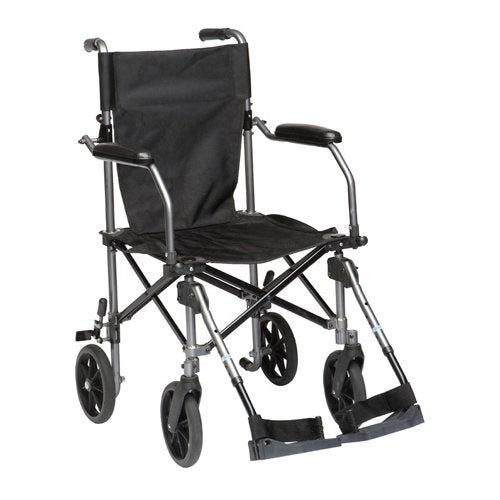 Travelite Transport Chair In A Bag Gunmetal Grey 18 - Best Medical Supplies Online