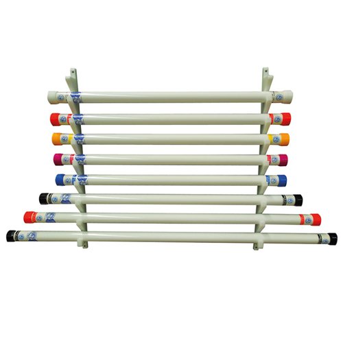 Wall Mount Therapy Bar Rack Holds 9 Bars - Best Medical Supplies Online