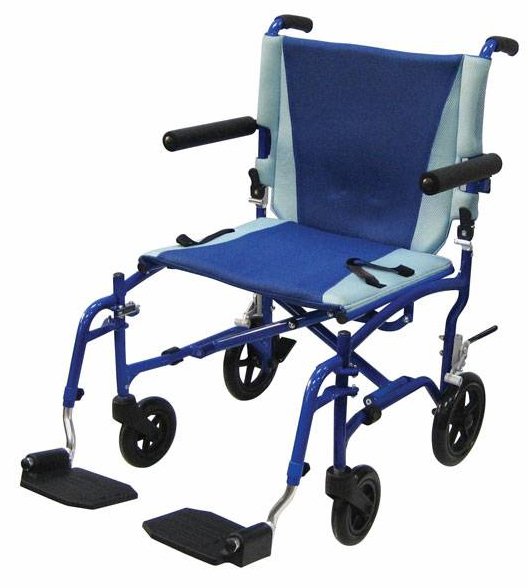 Transport Chair 19 Aluminum Blue Frame / Blue Upholstery