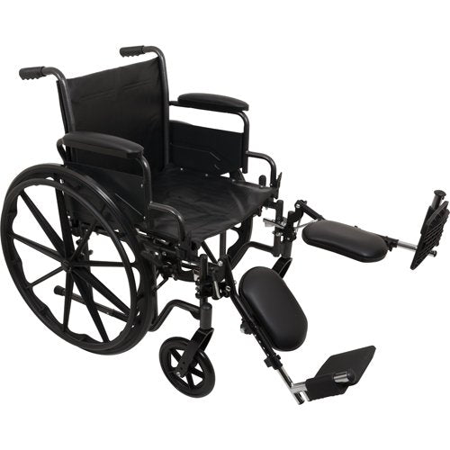 K2 Wheelchair 16 x16 Removbl Desk Arms Elevating Legrests - Best Medical Supplies Online