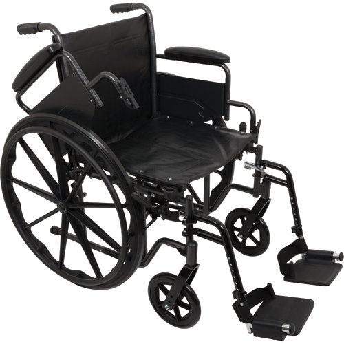 K2 Wheelchair 16 x16 Removbl Desk Arms Swing Away Footrests - Best Medical Supplies Online