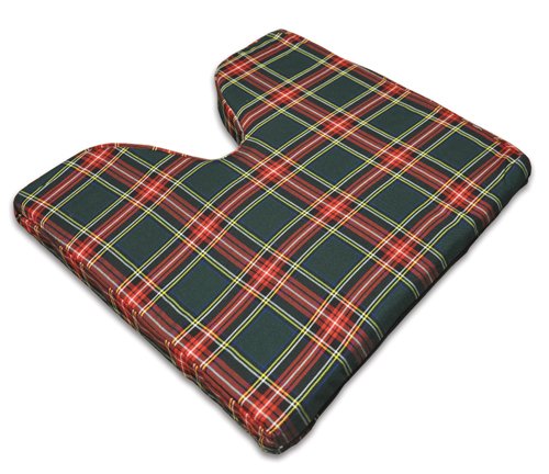 Coccyx Wheelchair Cushion Foam Plaid 16 x 18 x 2 - Best Medical Supplies Online