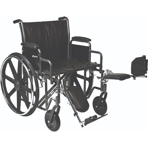 Wheelchair 22 Removable Desk Length Arms Elevating Legrests - Best Medical Supplies Online