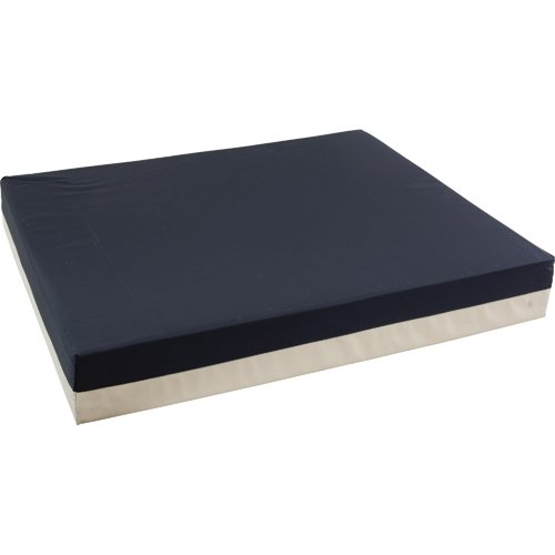 Roscoe Wheelchair Cushion Foam w/Nylon Cvr Navy/Gray 16x16x3 - Best Medical Supplies Online