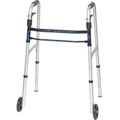 ProBsics Sure Lever Release Folding Walker Blue Flame - Best Medical Supplies Online