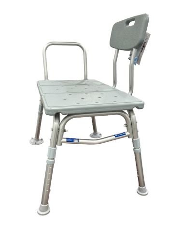 Bathroom Perfect Transfer Bench w/Back Blue Jay Case/2 - Best Medical Supplies Online