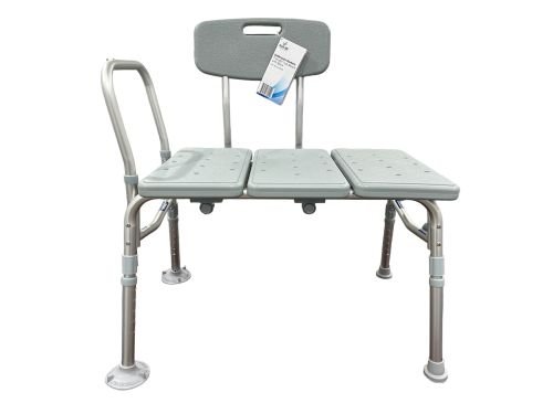 Bathroom Perfect Transfer Bench w/Back Blue Jay Case/2 - Best Medical Supplies Online