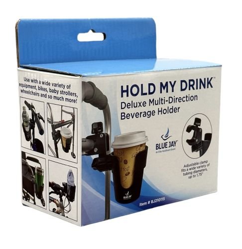 Hold My Drink Dlx Multi-Direct Beverage Cup Holder Blue Jay - Best Medical Supplies Online