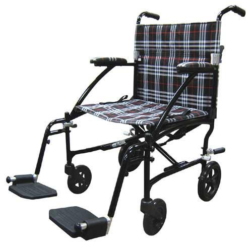 Fly-Lite Transport Chair Black 19 - Best Medical Supplies Online