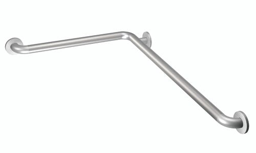 Moen L-Shaped Peened Grab Bar w/ SecureMount 16 x 32 - Best Medical Supplies Online