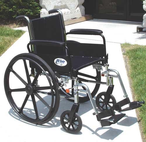 K3 Wheelchair Ltwt 16 w/ADDA & ELR's Cruiser III - Best Medical Supplies Online