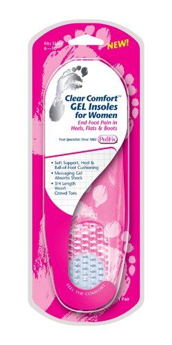 Clear Comfort Gel Insoles for Women (Fits Sizes 6-10) Pair - Best Medical Supplies Online