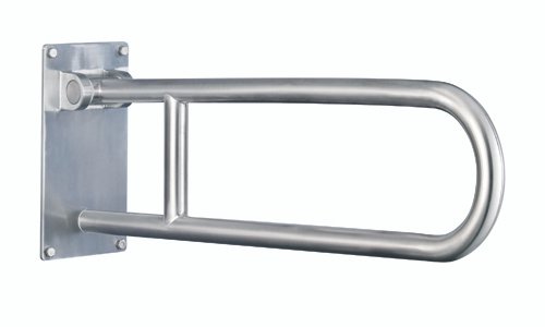 Flip-Up Grab Bar Peened Stainless Steel Std - Best Medical Supplies Online